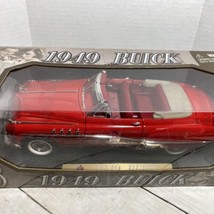1949 Buick Convertible Die Cast Car Red 1:18 Motor Max - $45.53