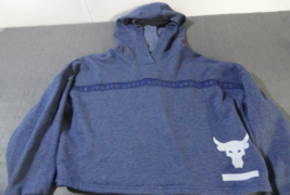 UNDER ARMOUR LONG SLEEVE PULLOVER LOOSE BLUE PROJECT ROCK BRAHMA HOODIE ... - $23.75