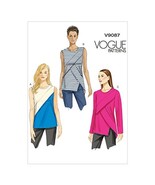 Vogue Patterns V9087A50 Misses&#39; Top Sewing Template, Size A5 (6-8-10-12-14) - £7.27 GBP