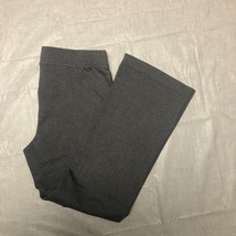 Bliss Lounge Pants Womens Medium Gray Stretch Comfy Straight Leg - £10.47 GBP
