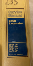 CAT Caterpillar 235C EXCAVATOR  Service Shop Repair Manual SN 2PG 3WG 4D... - $49.99