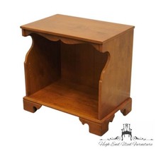 ETHAN ALLEN Heirloom Nutmeg Maple 27&quot; Open Cabinet Accent End Table 10-9030 - £367.77 GBP