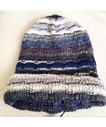 Missoni Blue Grey Chunky Knit Wool Blend Beanie NWT - €77,94 EUR