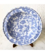 Bennington Potters Morning Glory Pottery Blue Agate Rimmed Soup Cereal B... - £30.26 GBP