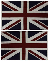 3x5 UK United Kingdom Embroidered Sewn Cotton Flags 100% USA Made Grommets - £71.09 GBP