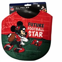 Tampa Bay Buccaneers NFL Football Baby Bib Disney Bucs Mickey Mouse Infant - £6.50 GBP