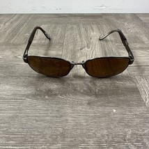 Vintage Giorgio Armani Sunglasses FRAMES ONLY Brown Metal Full Rim 56-18... - £14.54 GBP