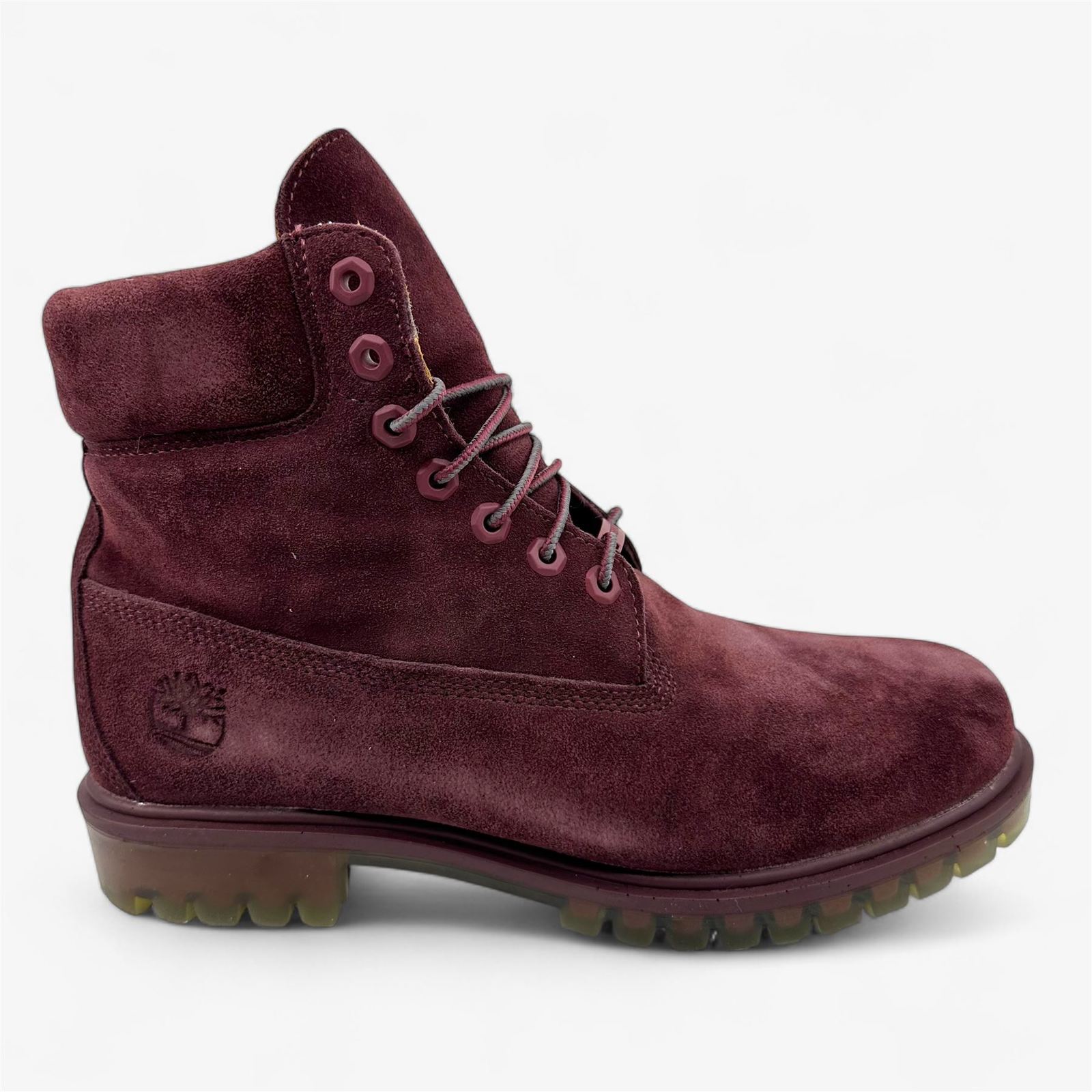 Timberland 6 Inch Premium Autumn Lead Dark Burgundy Mens Waterproof Combat