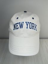 New York beige navy blue embroidered baseball hat cap adjustable Sherry ... - $13.37