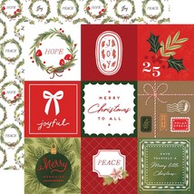 Christmas Joy DoubleSided Cardstock 12 X12 4X4 Journaling Cards Pack of 25 - $62.49