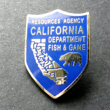 US CALIFORNIA STATE DEPARTMENT FISH AND GAME LAPEL PIN BADGE 1 INCH - $5.64