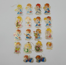 Vintage Acrylic Sun Catcher Angel Ornaments - Lot of 18 - £23.19 GBP