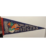 Vtg 1968 Detroit Tigers American League Champions Pennant Sock It To 'Em MLB  - £88.90 GBP