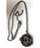 Disney Locket Pendant Necklace Stained Glass -&quot;Love Can Break Any Spell&quot;... - €20,81 EUR