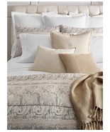 Ralph Lauren Mariella Paisley 3P Full Queen Comforter Shams Set Grey Taupe - £209.17 GBP