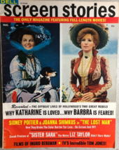 SCREEN STORIES Magazine August 1969 Barbra Streisand &amp; Katharine Hepburn cover - £11.81 GBP