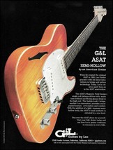 G&L ASAT Semi-Hollow guitar designed by Leo Fender advertisement 2004 ad print - $4.01