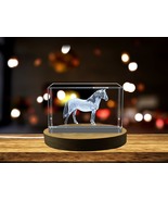 LED Base included | Beautiful Paso Fino Horse Sculpture Crystal Gift - $484.70 MXN+