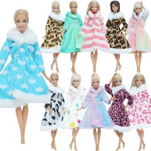 Coat For Winter Warm Wear For Barbie Doll Outfits Fur Clothes Doll Stockings 1/6 - £7.31 GBP+
