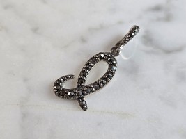 Womens Vintage Estate Sterling Silver Letter &quot;L&quot; Pendant 2.0g E6402 - £25.91 GBP