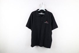 Vintage 90s Streetwear Mens Large Faded Spell Out Canada Collared Polo Shirt - £28.09 GBP