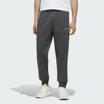 Adidas Men&#39;s Essential Soft Sweat Pants FM3446 Gray/Metallic Gold - $19.23