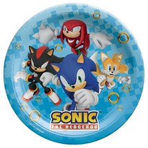 Sonic and Friends Lunch Plates Birthday Party Tableware 8 Per Package NEW - £7.07 GBP
