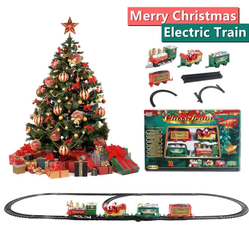 Hot Selling Christmas Electric Train Set Toys Children Small Train Track Toy - £11.65 GBP+