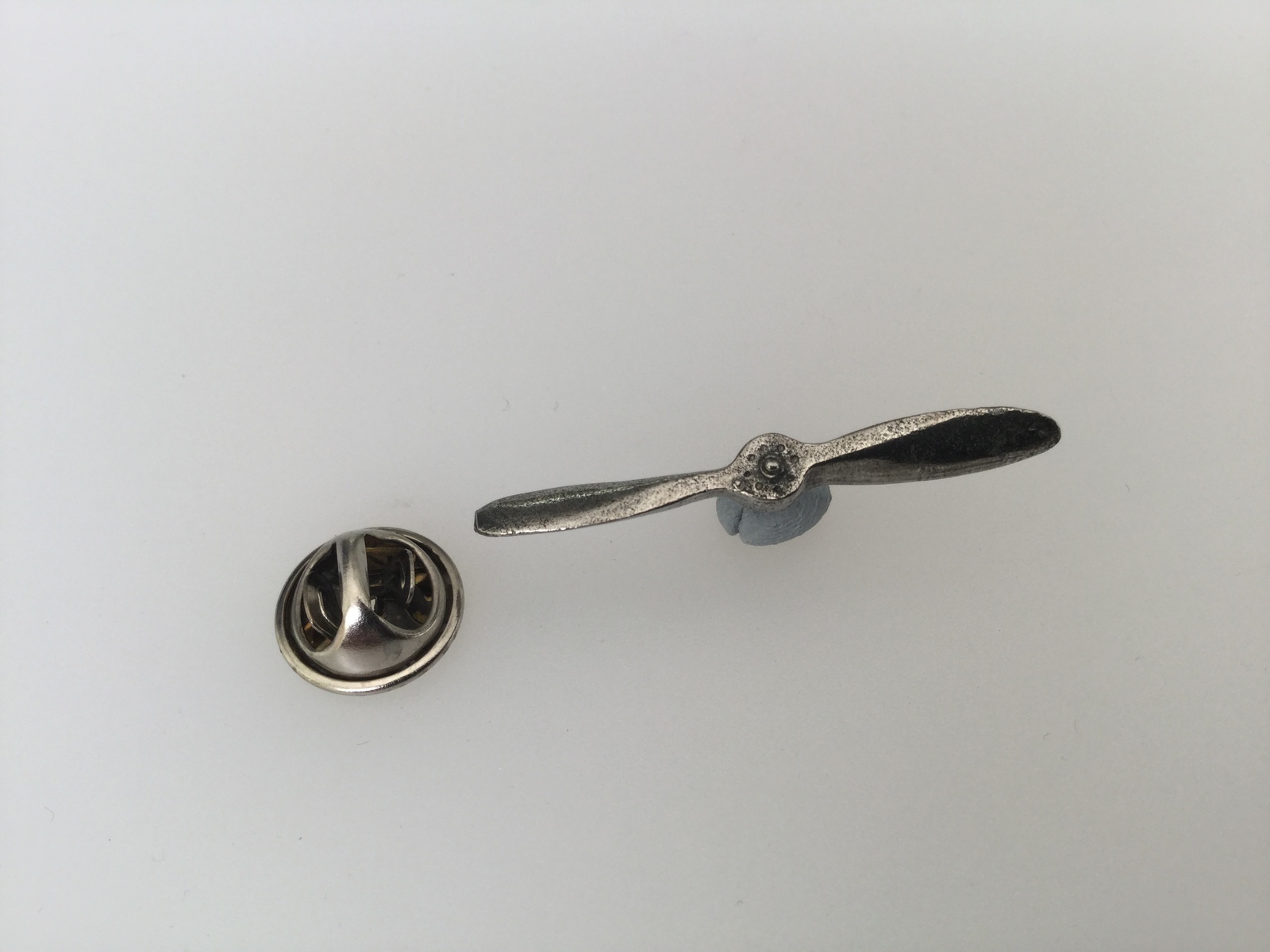 Primary image for Aeroplane Propeller Pewter Lapel Pin Badge Handmade In UK