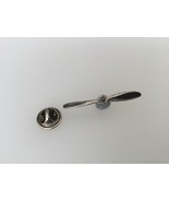 Aeroplane Propeller Pewter Lapel Pin Badge Handmade In UK - £5.90 GBP