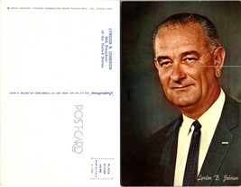 Lyndon B. Johnson Portrait of 36th United States President Vintage Postcard - £7.02 GBP