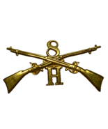 INDIAN WARS, 8TH INFANTRY REGIMENT, H COMPANY, ENLISTED, CAP DEVICE - $571.88 MXN