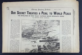 ROOSEVELT SECRET TREATIES Arthur Henning 1946 Newspaper Chicago Tribune ... - $6.62