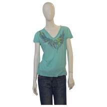 Zadig and Voltaire Tunisien MC Wings Blue Linen Top T-shirt size S - $81.18