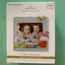 Hallmark Keepsake Ornament Magic Recordable Photo Holder A Year To Remember - £19.85 GBP