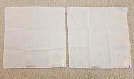 2 Vintage Embroidered Monogram &quot;C&quot; Handkerchiefs Lady Heritage Irish Lin... - $243.52 MXN