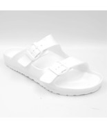 Sun + Stone Men Double Strap Footbed Slide Sandals Jude Size US 11 White... - £19.03 GBP