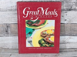 1984 Time Life Books Great Meals In Minutes Egg &amp; Cheese Menus Hardcover - £4.70 GBP