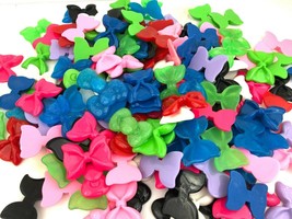 30 pc Resin Large Bows 2&quot; Glitter Kawaii Resin Flatbacks Craft Supplies ... - £14.38 GBP