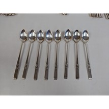 Oneida Morning Star Silverplate 1948 Iced Tea Spoon 7 1/2&quot; Set of 8 - £39.13 GBP