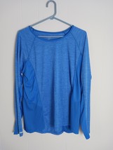 DANSKIN NOW Shirt Women&#39;s Long Sleeve Breathable Shirt Blue Size XXL - $287.63 MXN
