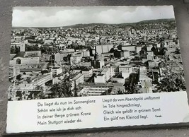 Stuttgart Germany Bird&#39;s Eye View Of The City Rppc Vintage Pc Postcard - $4.95