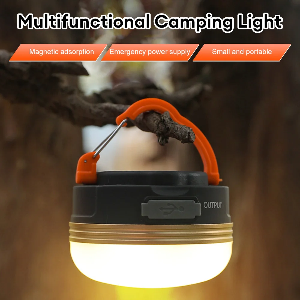 LED Camping Lantern Rechargeable Tent Light Magnetic Repair Light Outdoor - £11.79 GBP+