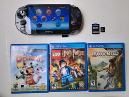 Sony PS Vita PCH-1001 Handheld Console w/ 4 Games COD Uncharted  Firmwar... - $299.99