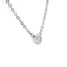 1.00 Carat Round Cut Diamond Pendant Necklace 14K White Gold - $5,939.01