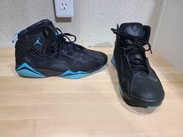 Jordan True Flight &#39;Black Game Royal&#39; Teal 342964-007 Sz 12 Basketball S... - $85.22