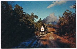 Postcard Train Locomotive No 7 Edaville Railroad South Carver Massachusetts - £3.15 GBP