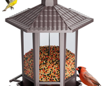 Hanging Bird Feeders for Outdoor, Fun Installation Pagoda Design Wild Bi... - $27.91