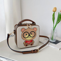 Personalized Fashion Square Design Cartoon Small Square Bag 2022 Winter Cute Ver - £51.15 GBP