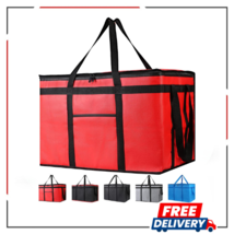 Insulated Food Delivery Bag For Pizza Delivery, Grocery- Cooler Bag, Food Warmer - £23.17 GBP
